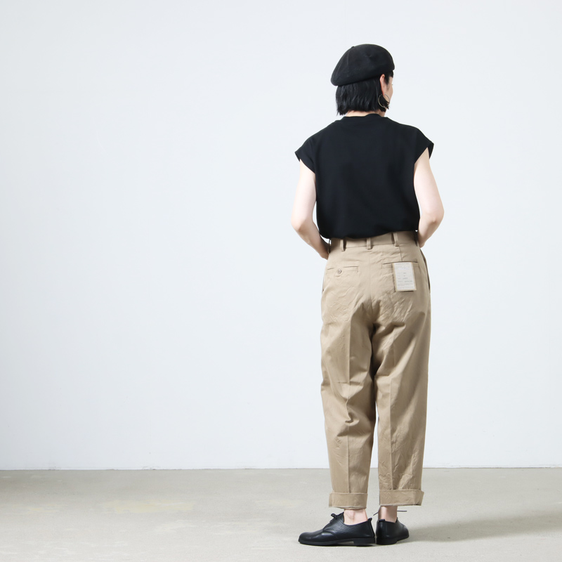 YAECA(䥨) CHINO CLOTH PANTS CREASED