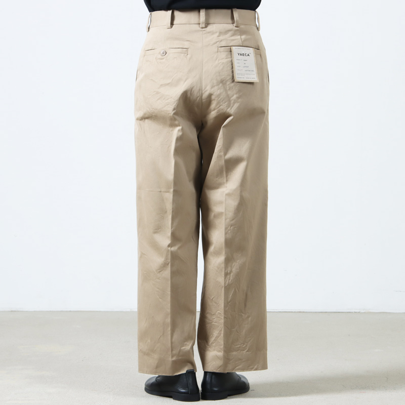 YAECA(䥨) CHINO CLOTH PANTS CREASED