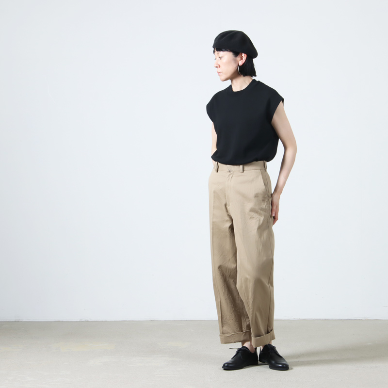 YAECA(䥨) CHINO CLOTH PANTS CREASED