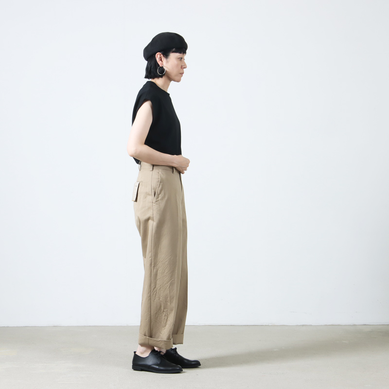 YAECA(䥨) CHINO CLOTH PANTS CREASED