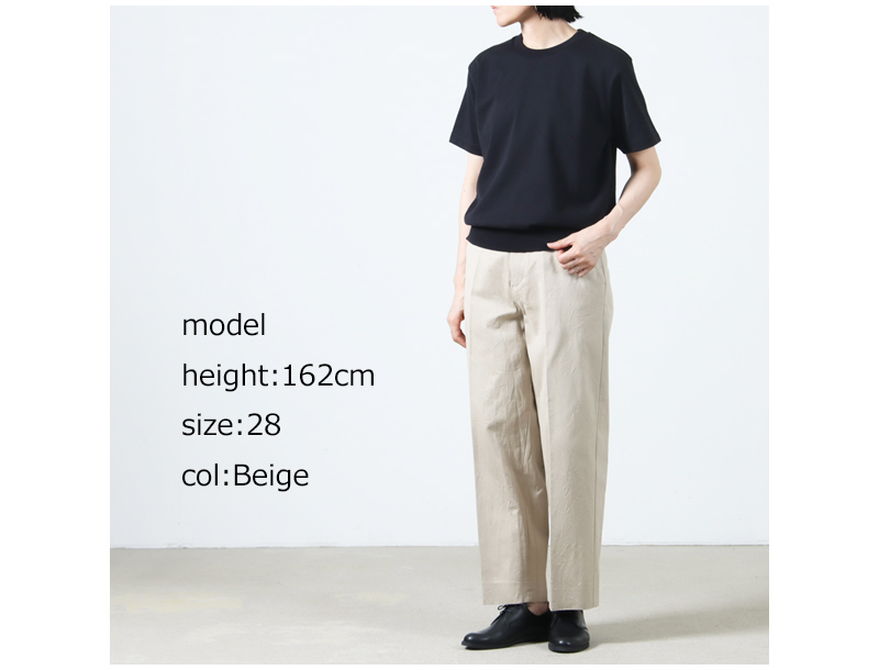 YAECA(䥨) CHINO CLOTH PANTS CREASED