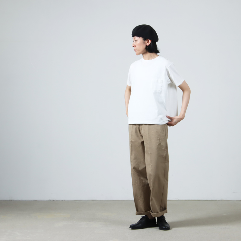 YAECA(䥨) CREWNECK POCKET T S/S