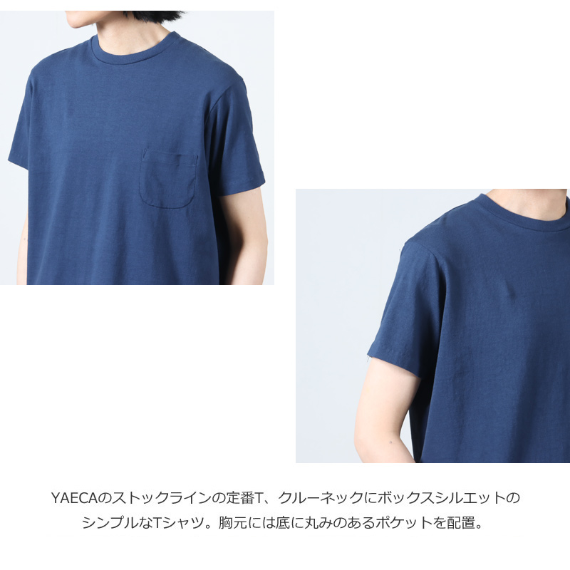 YAECA(䥨) CREWNECK POCKET T S/S