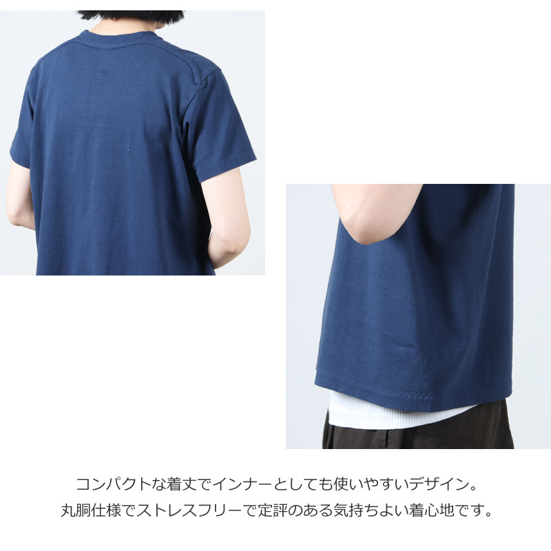 YAECA(䥨) CREWNECK POCKET T S/S
