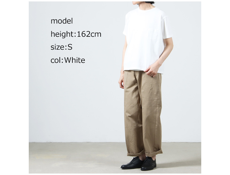 YAECA(䥨) CREWNECK POCKET T S/S