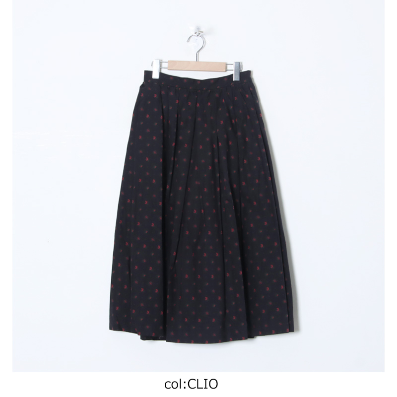 YAECA タックギャザースカート YAECA (ヤエカ) Wギャザースカート Gathered Skirt