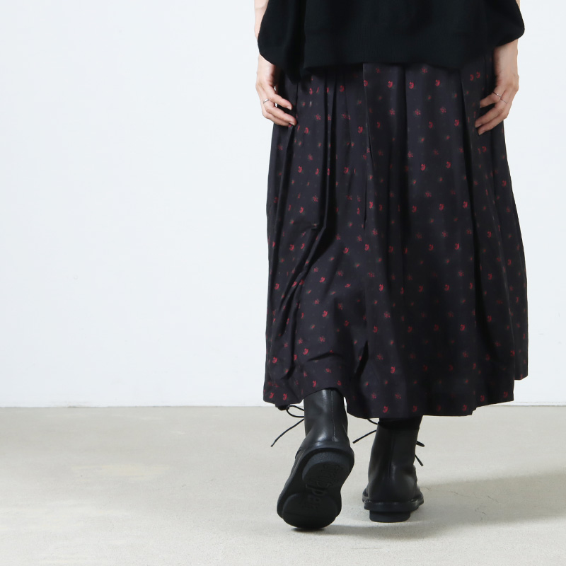 YAECA(ヤエカ) Wギャザースカート Gathered Skirt