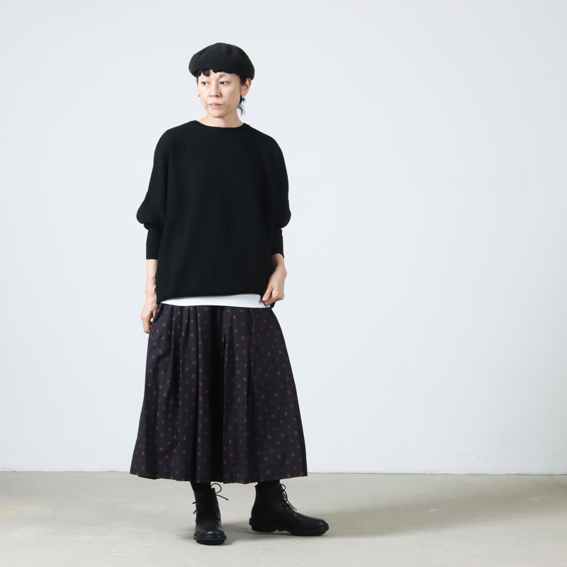 YAECA タックギャザースカート YAECA (ヤエカ) Wギャザースカート Gathered Skirt