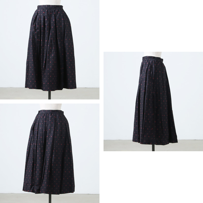 YAECA タックギャザースカート YAECA (ヤエカ) Wギャザースカート Gathered Skirt
