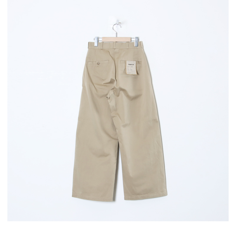 YAECA(ヤエカ) Wチノパンツ ワイド Chino Trousers Wide