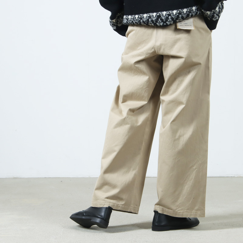 YAECA(ヤエカ) Wチノパンツ ワイド Chino Trousers Wide