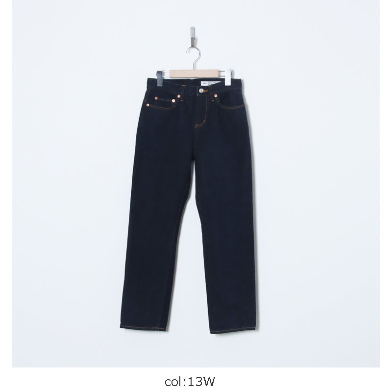 YAECA(䥨) W 3denim-05 DENIM PANTS PIPED STEM