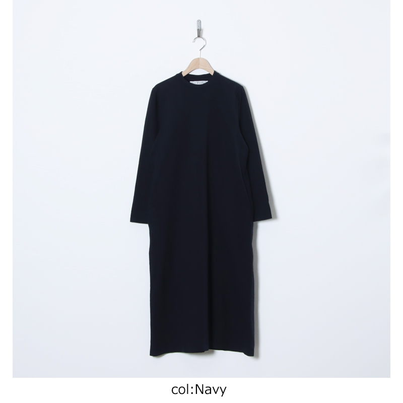 YAECA(�䥨��) Slub Yarn Long-Sleeve T-Shirt Dress