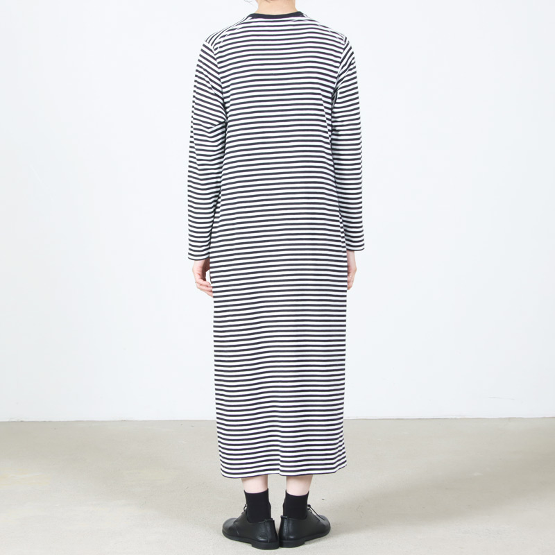 YAECA(�䥨��) Slub Yarn Long-Sleeve T-Shirt Dress