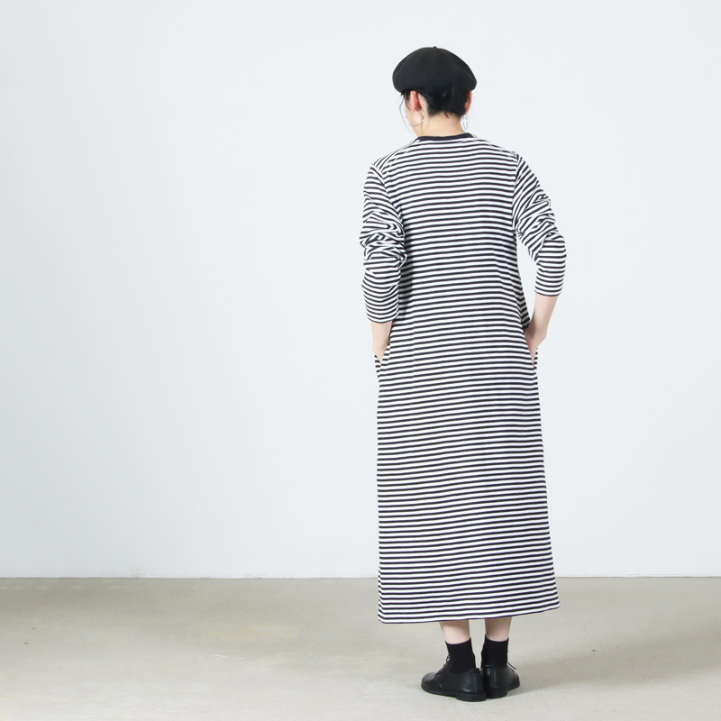 YAECA(�䥨��) Slub Yarn Long-Sleeve T-Shirt Dress