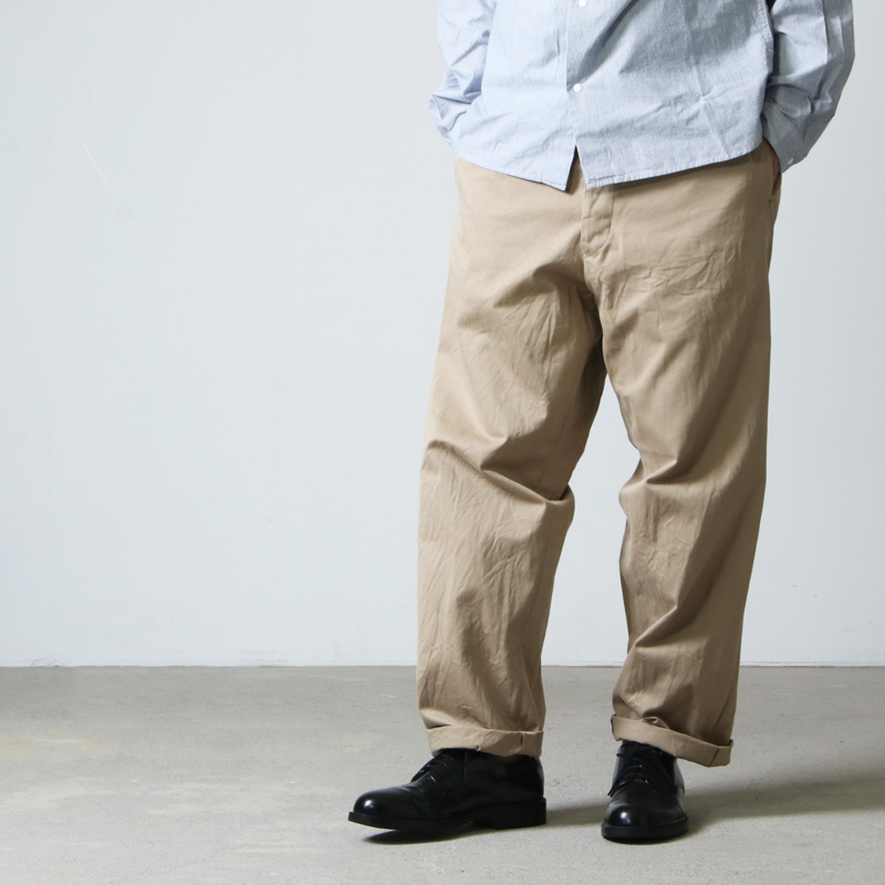 Yaeca ヤエカ Chino Cloth Pants Wide Tapered チノクロスパンツ ワイドテーパード