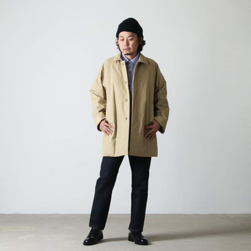 YAECA PARKヤエカ SOUTIEN COLLAR COAT - SHORTショートステンカラーコート【MCTA67248】