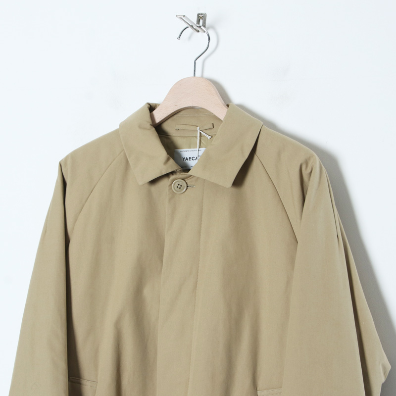 YAECA (ヤエカ) STAINCOLLAR COAT SHORT / ステンカラーコート ショート