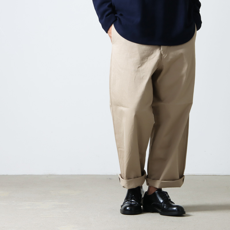YAECA (䥨) CHINO CLOTH PANTS WIDE / Υѥ 磻