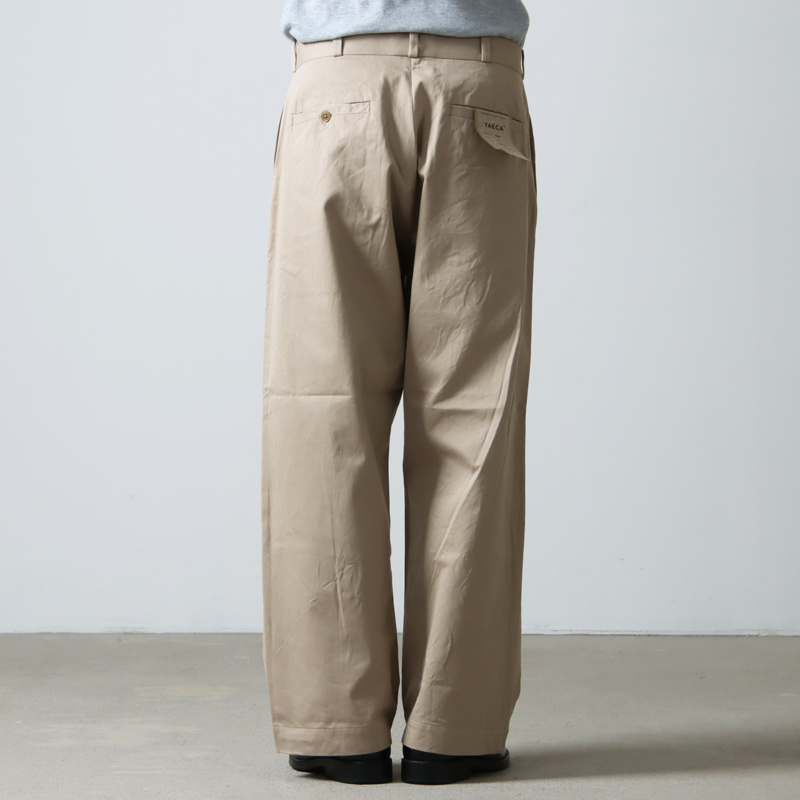 YAECA (ヤエカ) CHINO CLOTH PANTS WIDE / チノクロスパンツ ワイド