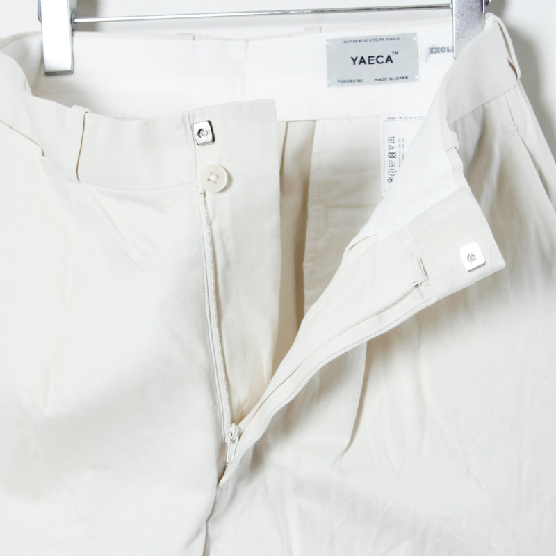 YAECA(䥨) CHINO CLOTH PANTS TUCK TAPERED