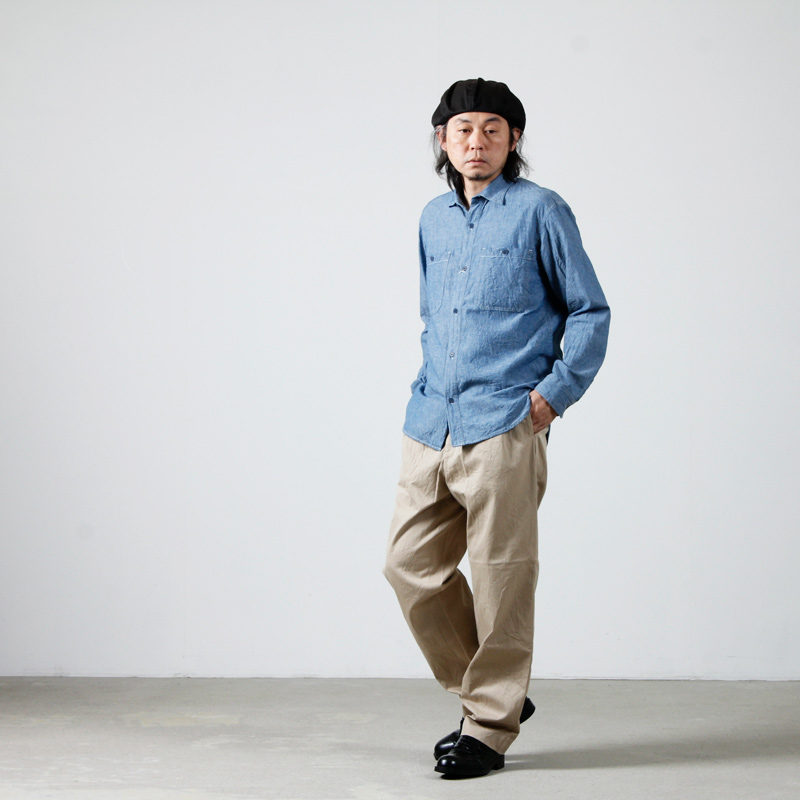 YAECA (ヤエカ) CHINO CLOTH PANTS TUCK TAPERED / チノクロスパンツ 
