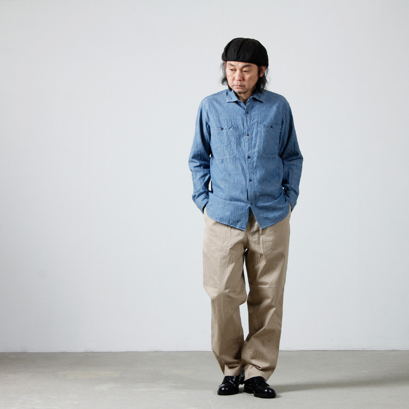 YAECA(䥨) CHINO CLOTH PANTS TUCK TAPERED