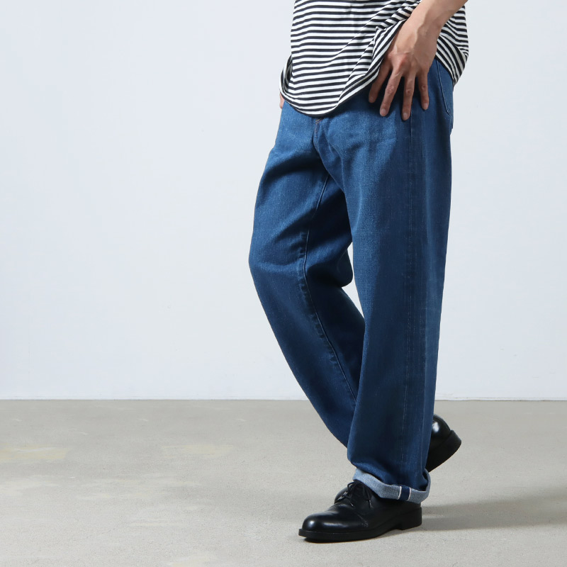 Wide straight denim pants ワイドストレートデニムパンツ