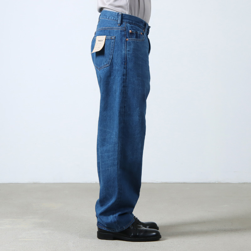 YAECA (ヤエカ) 13-13U DENIM PANTS WIDE STRAIGHT USED / デニムパンツ ワイドストレート ユーズド