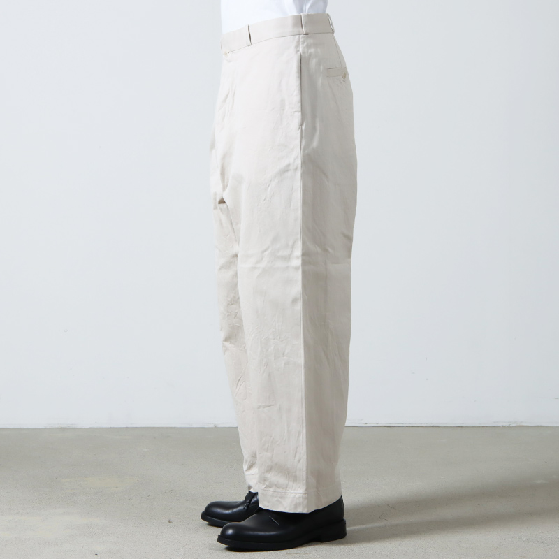 YAECA (ヤエカ) CHINO CLOTH PANTS WIDE / チノクロスパンツ ワイド