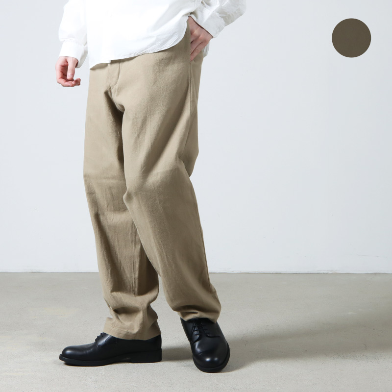 YAECA (䥨) CHINO CLOTH PANTS WIDE TAPERED / Υѥ 磻ɥơѡ