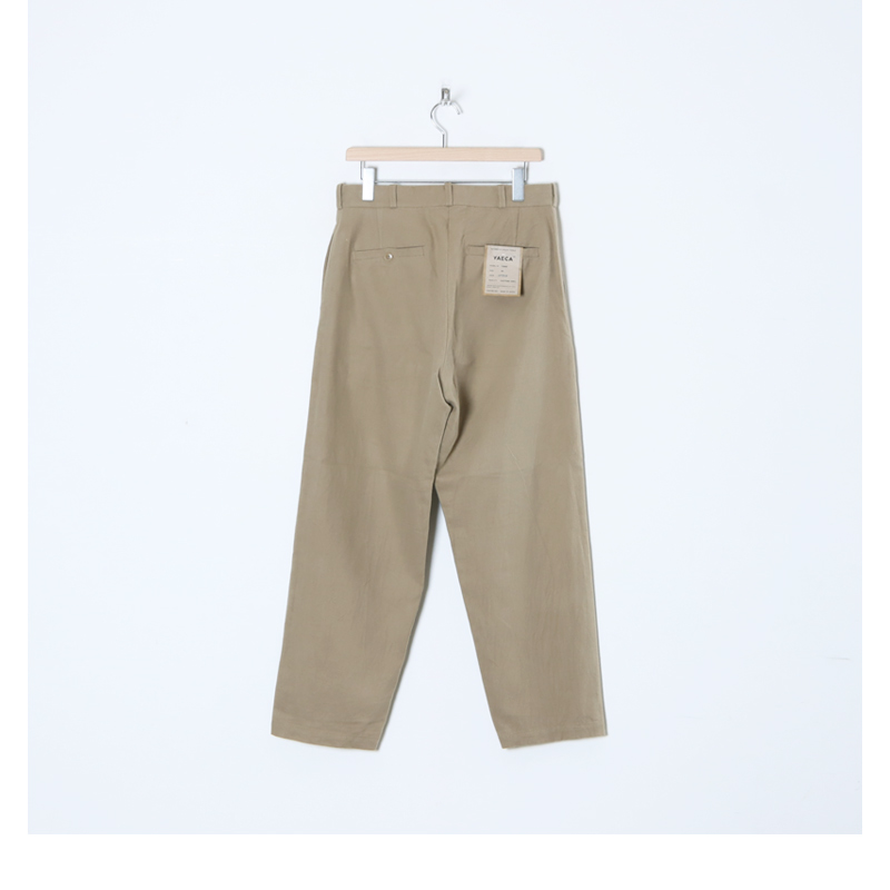 YAECA (ヤエカ) CHINO CLOTH PANTS WIDE TAPERED / チノクロスパンツ ...