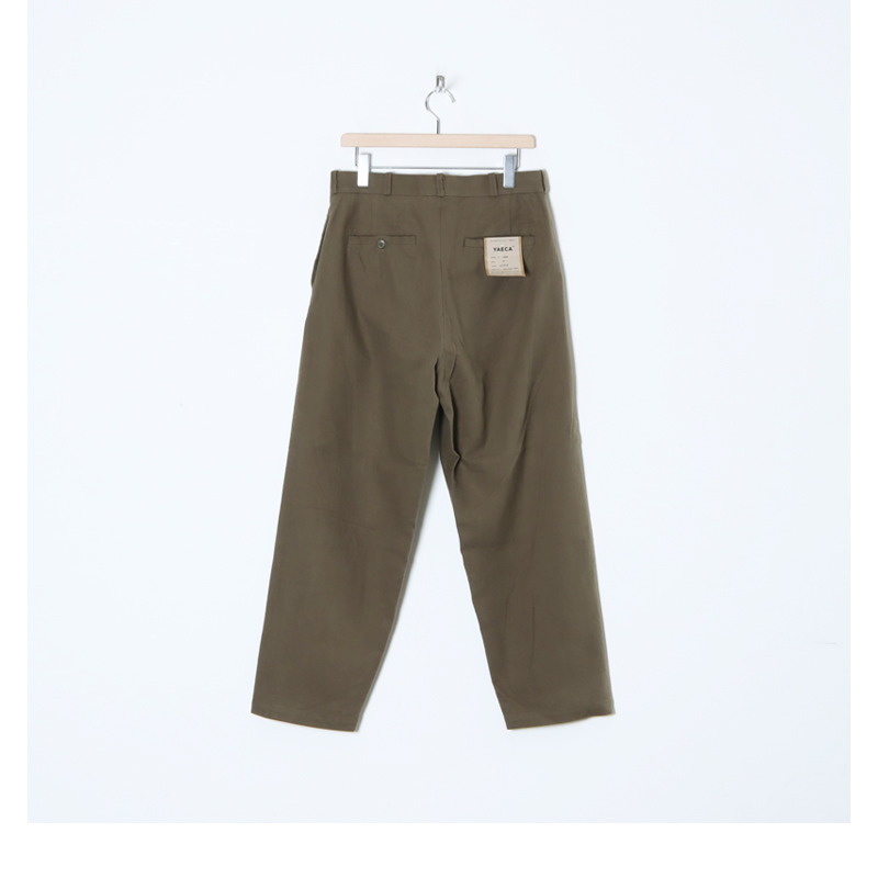 YAECA(䥨) CHINO CLOTH PANTS WIDE TAPERED