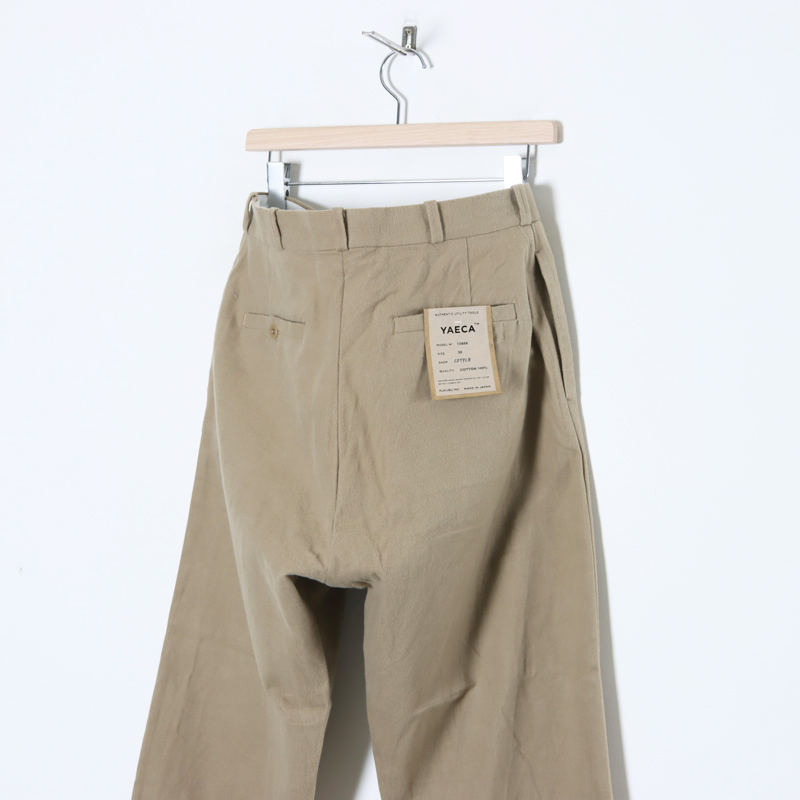 YAECA (ヤエカ) CHINO CLOTH PANTS WIDE TAPERED / チノクロスパンツ 