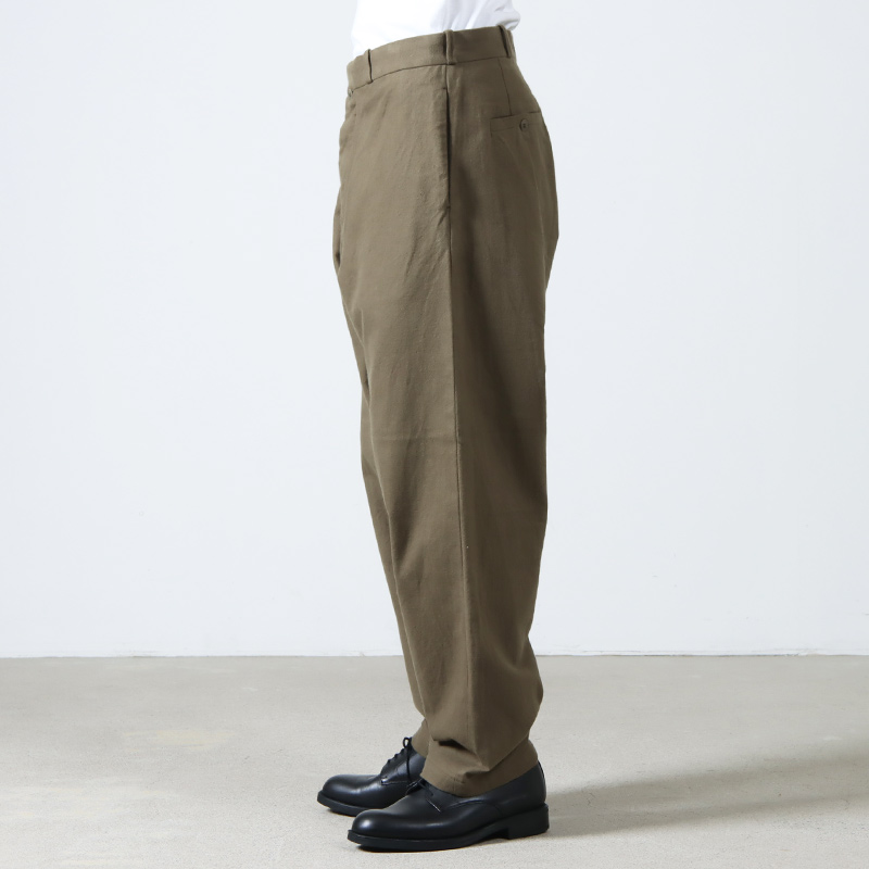 最高級 パンツ YAECA TAPERED WIDE PANTS CLOTH CHINO | パンツ