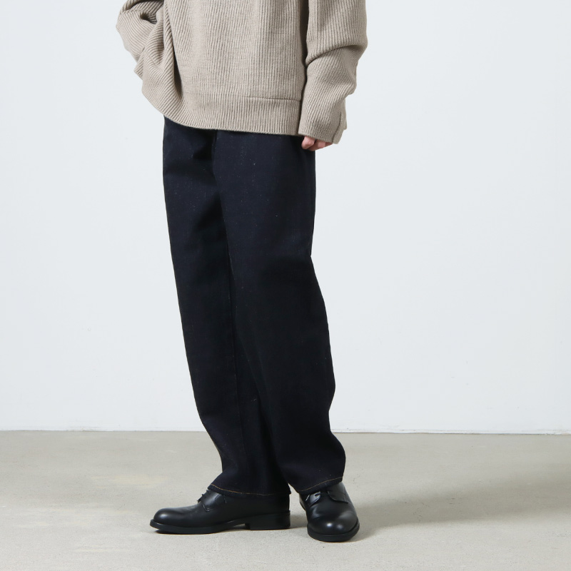 YAECA(䥨) 13-14W DENIM PANTS WIDE STRAIGHT