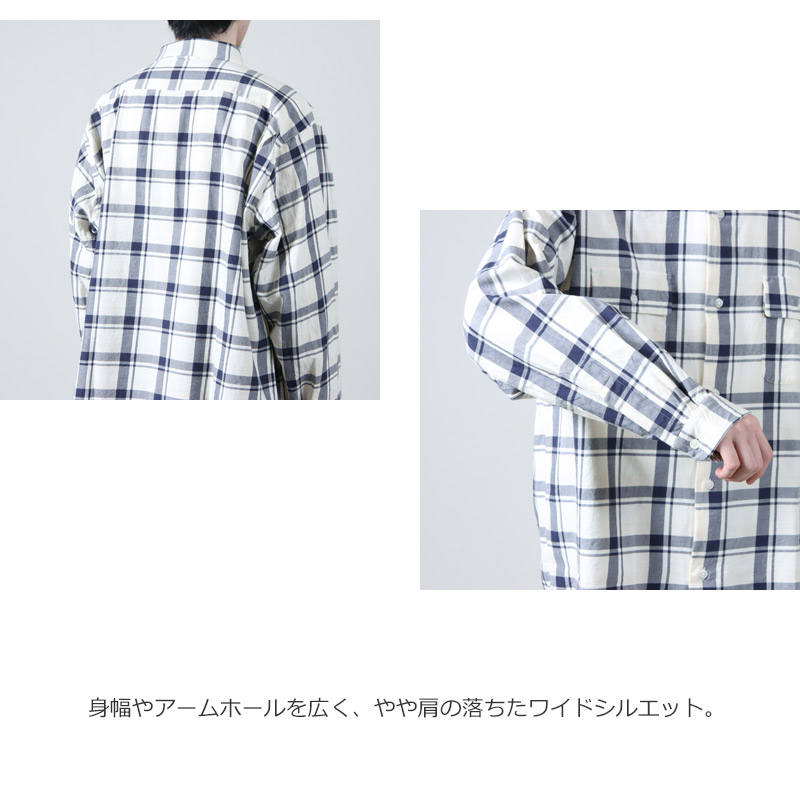 YAECA(ヤエカ) ボタンシャツ フラップポケット