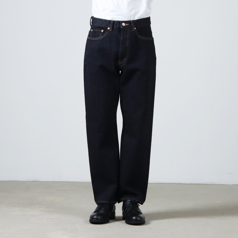 YAECA  10-14W DENIM WIDE TAPERED INDIGOごゆっくりお考えください