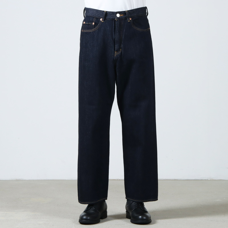 YAECA(䥨) 19-12W DENIM PANTS WIDE CROPPED