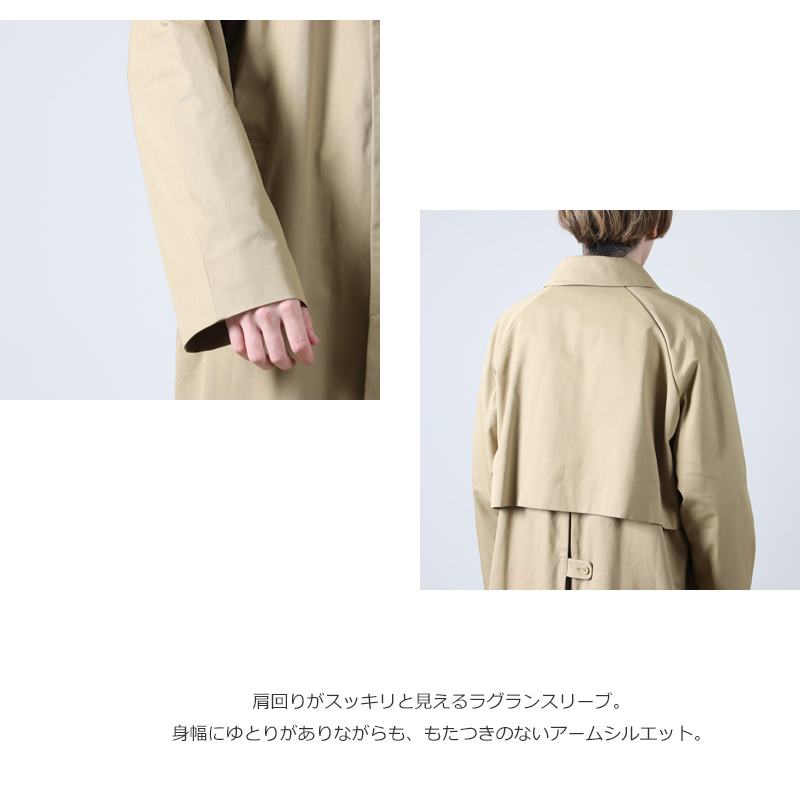 YAECA(䥨) SOUTIEN COLLAR COAT STANDARD