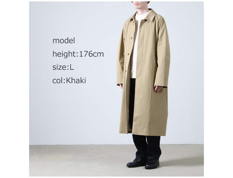 YAECA(䥨) SOUTIEN COLLAR COAT STANDARD