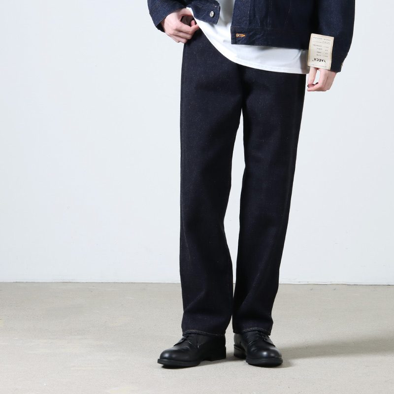 YAECA(䥨) 13-14W DENIM PANTS WIDE STRAIGHT