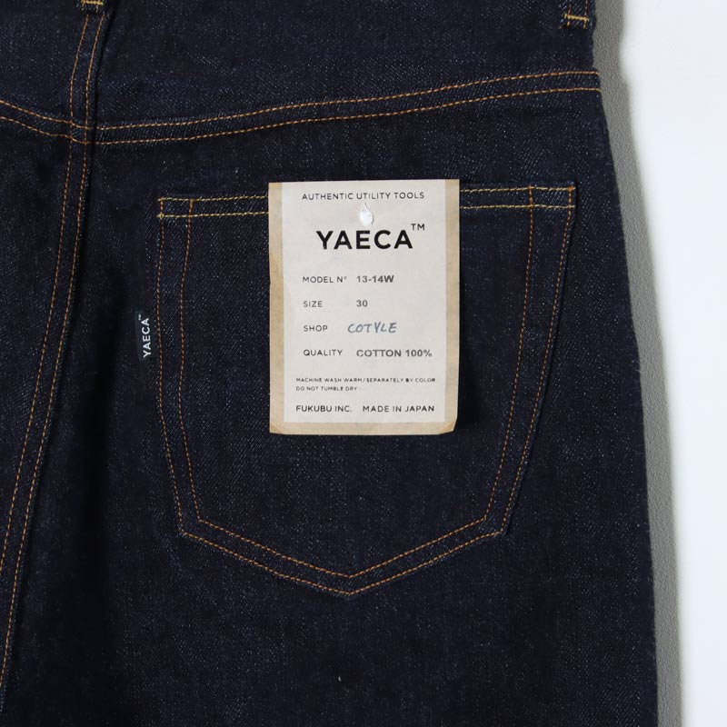 YAECA(䥨) 13-14W DENIM PANTS WIDE STRAIGHT