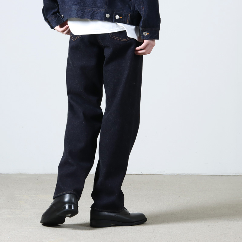 YAECA(䥨) 13-14W DENIM PANTS WIDE STRAIGHT