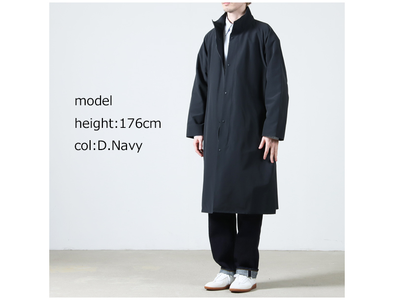 YAECA(䥨) STANDCOLLAR ZIP COAT