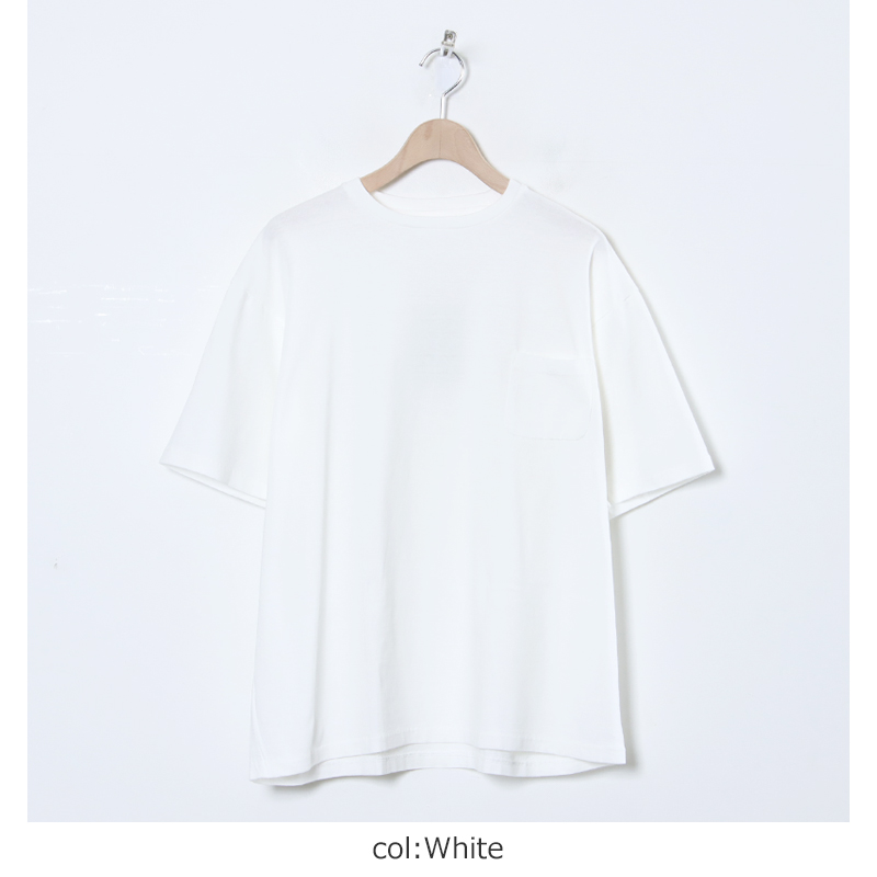 YAECA(䥨) CREWNECK POCKET T S/S