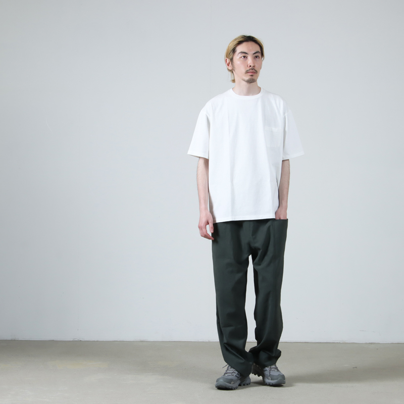YAECA(䥨) CREWNECK POCKET T S/S