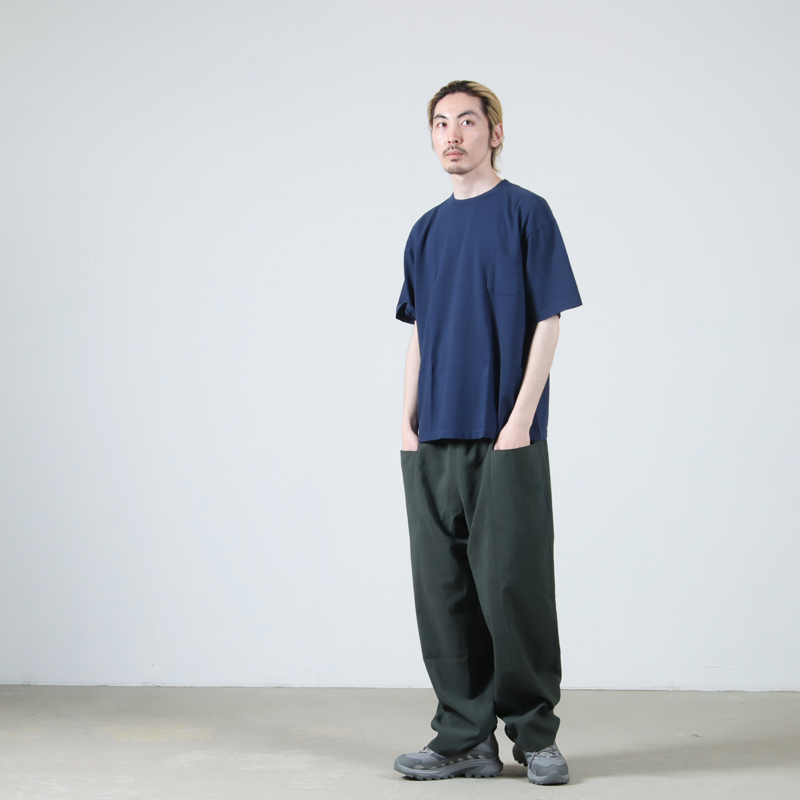 YAECA(䥨) CREWNECK POCKET T S/S