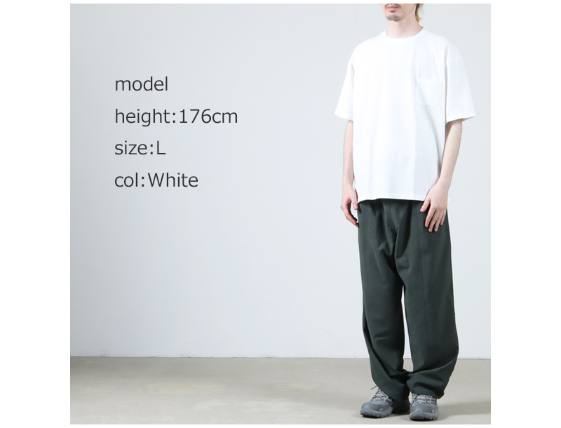 YAECA(䥨) CREWNECK POCKET T S/S
