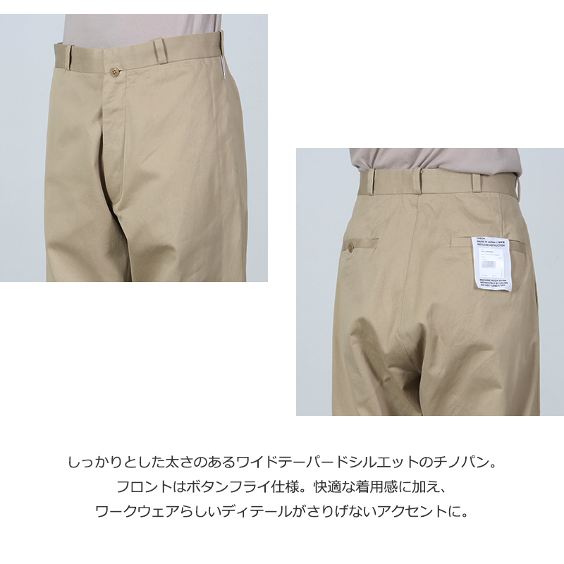 YAECA(䥨) M Υѥ 磻ɥơѡ Chino Trousers  Wide Tapered